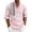 Pink, variant on Men's Long Sleeve Linen Shirts Ethnic Bohemian Printed Fashionable Casual Loose Shirt Button Stand Up Collar Henley Tops for Daily Wear