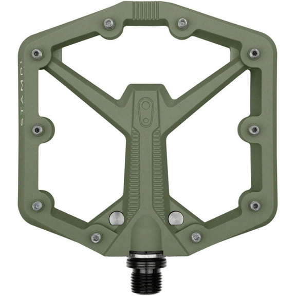 Crankbrothers Stamp 1 Gen 2 Pedals - Platform, Composite, 9/16", Green, Large