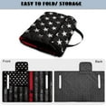 thumbnail image 5 of Yuyamidu American Flag Golf Cart Seat Covers with Pockets Red Line Golf Cart Seat Towel Blanket for Club Car Seats Covers Accessories, 4th of July, 5 of 8