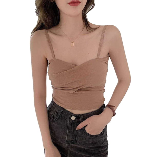 La parte superior del tubo de algodón cruzó la ropa interior de la muchacha de la correa del sujetador de las mujeres para los deportes tamaño libre Scienceny AP001724-05