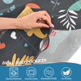 thumbnail image 4 of Yayeee Kitchen Valance Rod Pocket 54" x 18" Living Room Window Curtain, Cute Dinosaur, 4 of 6