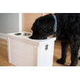 thumbnail image 4 of New Age Pet Piedmonet Raised Pet Diner XL White With Food Storage, 4 of 4