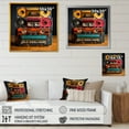 thumbnail image 4 of Designart "Vintage Cassette Tape Collage III" Fashion Wall Art - Modern Colorful Cassette Tapes Entryway Wall Art Print, 4 of 6