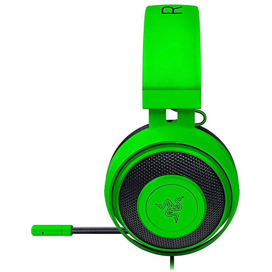 Razer Kraken Pro V2 Gaming Headset with Retractable Microphone PC, Xbox One and Green - Walmart.com