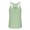 thumbnail image 5 of BLVB Camisole Top for Women Built in Bras Summer Double Spaghetti Strap Tank Top Scoop Neck Tops Loose Fit Cami Shirt, 5 of 6