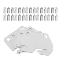 RENACLIPY Universal Bed Rail Hook Plate Heavy Duty Metal Bed Frame Repair Hardware 1 Set