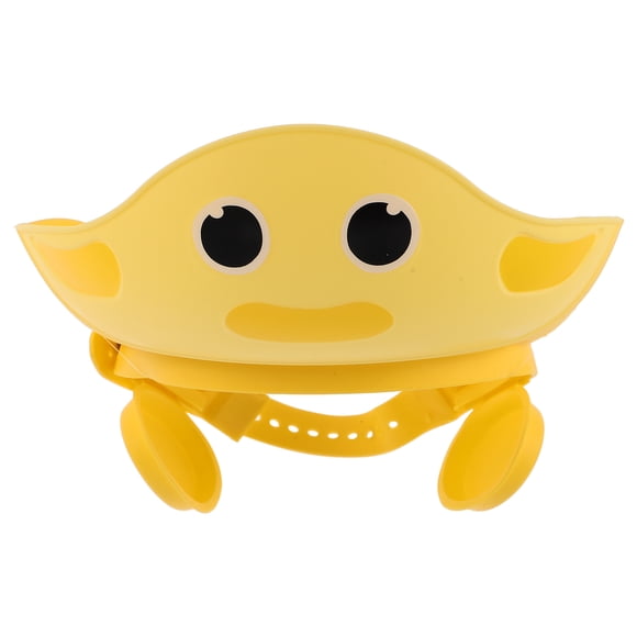 Gorro de ducha para bebé, protector de ojos, orejas y cabello para niños pequeños, de silicona suave, ajustable