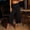 Black, variant on Womens High-Waist Wide-Leg Capri Pants with Flat-Waistband and Loose-Fit, Flowy Cut for smart casual formal events Blue S