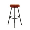 thumbnail image 6 of Pemberly Row 29.25" Metal & Fabric Bar Stool in Rust (Set of 2), 6 of 13