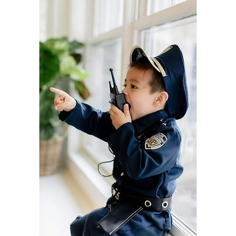 Children's police clothing, police role play with handcuffs and whistles 