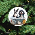 thumbnail image 5 of Ceramics Ornaments Cute Cartoon Dogs Double Sided Porcelain 3 Inch Pet Dog Collectible Present Gift Xmas Tree Decoration Holiday Present, 5 of 5