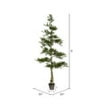 thumbnail image 3 of Vickerman 6' Artificial Potted Cedar Tree., 3 of 4