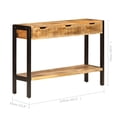thumbnail image 5 of vidaXL Sideboard with 3 Drawers 43.3"x13.8"x29.5" Solid Mango Wood, 5 of 9