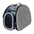 thumbnail image 2 of Bolsa de hombro plegable Yinane para transportar gatos al aire libre gris, 2 of 8