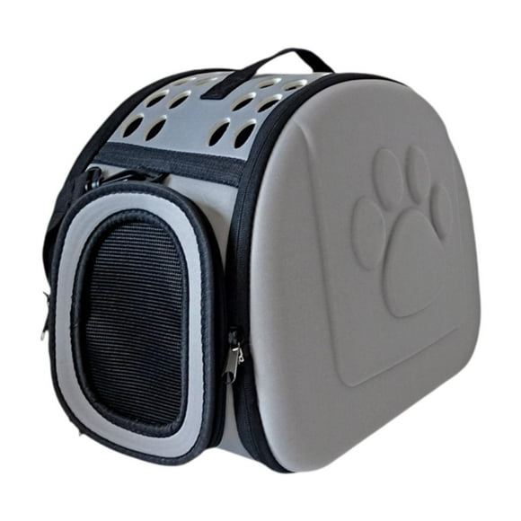 Estuche de Transporte para Gatos Yuyangstore Plegable y Transpirable Gris 16,54 x 12,99 x 2,95 pulgadas