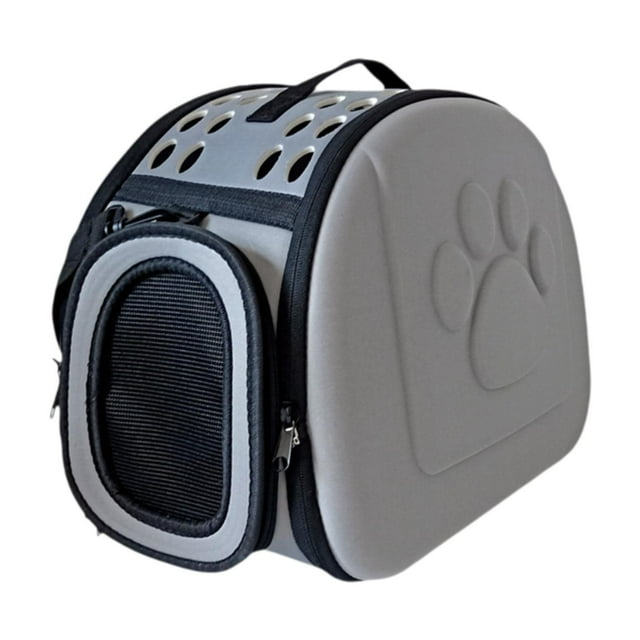 Estuche de Transporte para Gatos Yuyangstore Plegable y Transpirable Gris 16,54 x 12,99 x 2,95 pulgadas