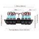 thumbnail image 4 of 12V 6-gang rocker switch panel LED voltmeter switch panel circuit breaker compatible with RV, car, boat, 4 of 5