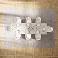 thumbnail image 6 of 11 - Piece 94.48 Inch Extendable Sintered Stone Dining Table with 10 Leather Chairs Dining Set, 6 of 12