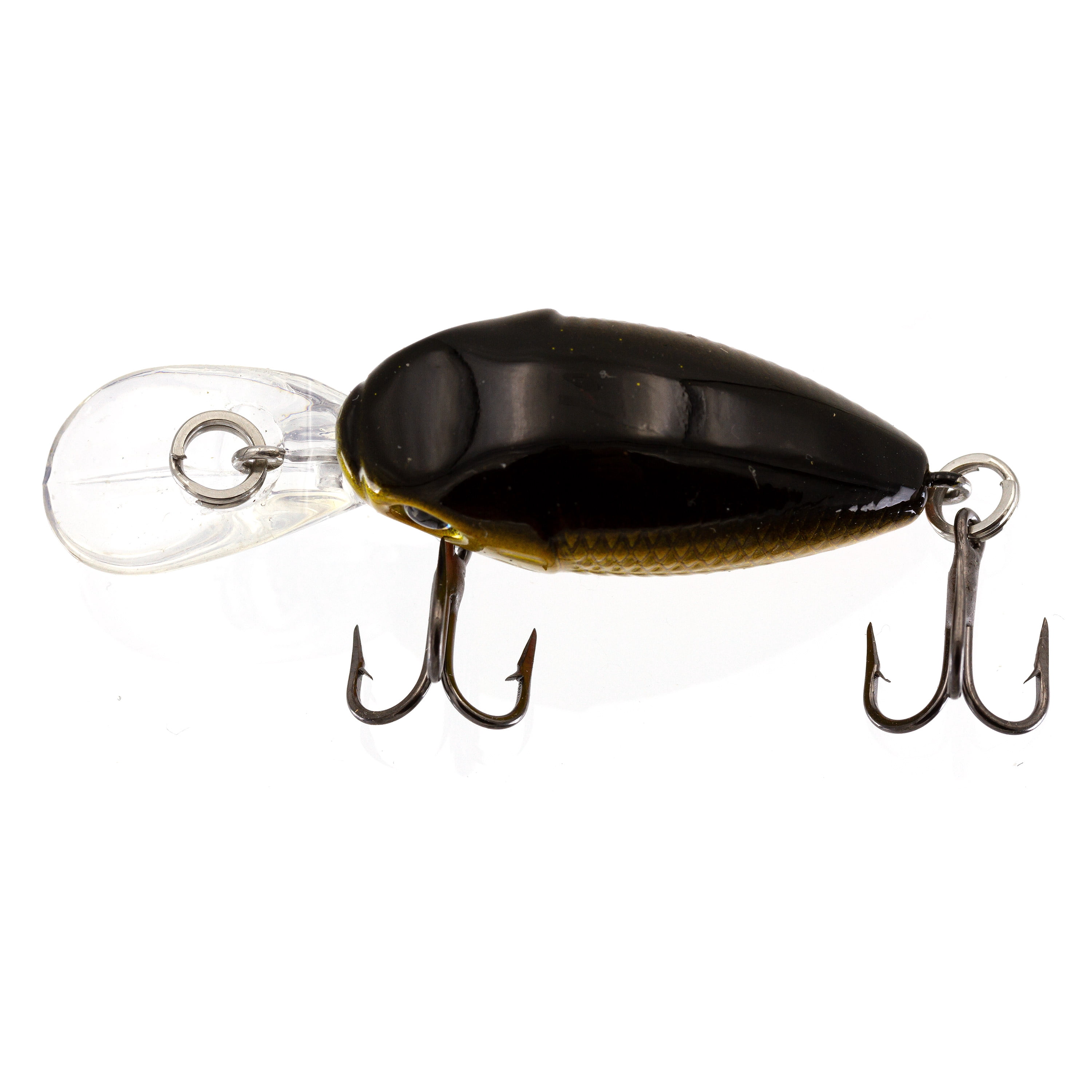 Ozark Trail Freshwater Mini Crankbait Fishing Lure, Gold/Black, 1/11 oz
