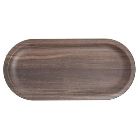 Serving Platter with Acacia Finish Oval - 12 1/2 L x 5 7/8 W
