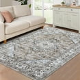 thumbnail image 1 of 2025 New Washable Runner Rug, 5 x 7 (8 x 10, 9 x 12) Feet Hallway Rug Runner Long Entryway Rug, Low-Pile Accent Rug for Bedroom, Non-Slip Soft Carpet Runner Throw Rugs for Bathroom Laundry Room, 1 of 7