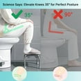 thumbnail image 4 of Yescom RV Toilet Porcelain Enamel Gravity Flush w/ Steel Step Stool for Camper, 4 of 10