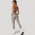 thumbnail image 6 of Women's High Waist Full Length Leggings with Seamless Design and Stretch Fit for Everyday Movement - Medium, Gray, 6 of 7
