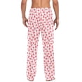 thumbnail image 4 of FORMRS Mens Pajama Pants with Pockets Cotton Sleepwear Lounge Bottoms Sizes S-2XL, Strawberry Plaid Pattern, 4 of 7