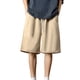 thumbnail image 3 of Hombre Verano Pantalones Cortos De Media Longitud Sueltos Cierre De Cordón Imprimir Deportes Pantalones Cortos De Cintura Alta Caqui XL, 3 of 8