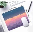thumbnail image 5 of Cute Clouds Purple Mouse Pad - Beautiful Pink Design, Premium Textured Washable Cloth, Non-Slip Rubber Base, Ideal for Office Computer, Girls, Kids, 9.5x7.9 Inch, 5 of 6
