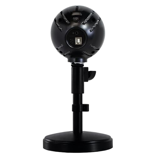 Arozzi - Sfera PRO Professional Grade Gaming/Streaming/Office USB Microphone - Cardioid, Cardioid -10dB, and Omnidirectional Polar Patterns, Boom Arm Compatible - Black