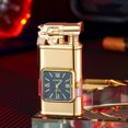 thumbnail image 2 of IMossad Electric Lighter Rechargeable Watch Lighter, USB Arc lighters, Windproof Dual Arc Plasma Lighters,Gold, 2 of 5