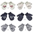 thumbnail image 4 of Sonducket Manoplas para bebés Estiramiento de dedo completo Guantes para recién nacidos Diseño considerado Suministros para niños pequeños Regalos de guantes y mitones Pequeño corazón blanco Sonducket AP009858-02, 4 of 6