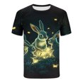 thumbnail image 4 of Mens Camisetas Casual Cuello Redondo Pascua Impresión Suéter, Pantalones Cortos Deportivos Mangas Blusa, 4 of 8