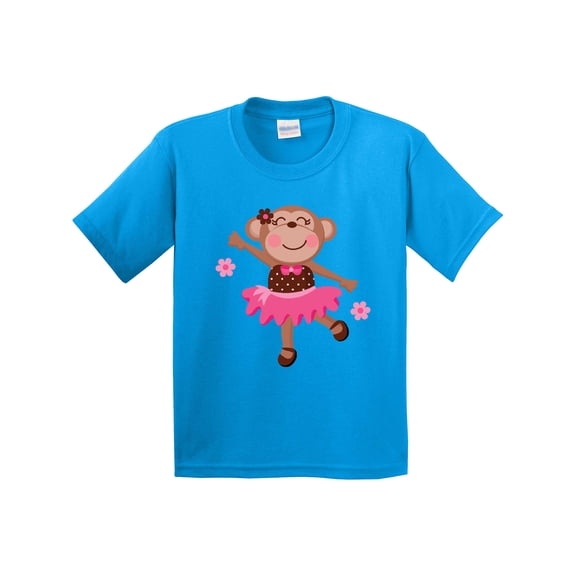 Inktastic Ballerina Dance Monkey Youth T-Shirt