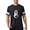 Smoke Gray, variant on - Sigma Alpha Iota Black And White Crest T Shirt - Mens Football Shirt