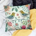 thumbnail image 2 of BANET Bird in Short Velvet Throw Pillow Covers Double Sided with Zipper Decorative Pillows for Couch Cushion Sofa Outdoor 18x18in, 2 of 5