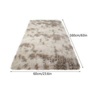 Kbndieu Area Rugs for Bedroom Living Room, Fluffy Fuzzy Shag Rug Soft Plush Carpet, 2x5 Feet Indoor Washable Floor Rug for Room Dorm Home Decor (Khaki) on Clearance