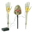 thumbnail image 2 of AZXY Halloween Stake Light, 3PCS Warm Yellow Glow Skeleton Yard Stake, Metal Ground Stake For Patio & Night Halloween Gathering Decor, 2 of 7