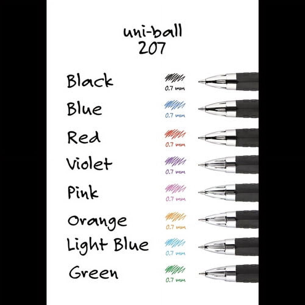Signo 207 Gel Pen, Retractable, Medium 0.7 Mm, Blue Ink, Smoke/black/blue Barrel, Dozen | Bundle of 5 Dozen