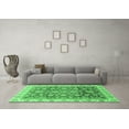 thumbnail image 3 of Ahgly Company Indoor Round Oriental Emerald Green Traditional Area Rugs, 7' Round, 3 of 4