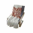 thumbnail image 4 of Rowan Soft Flannel Fleece Blanket, Border with Wild Red Mountain Ashes on Twigs Hand Painted Natural Artwork Print, Cozy Plush for Indoor and Outdoor Use, 50" x 60", Orange and Pearl, by Ambesonne, 4 of 6