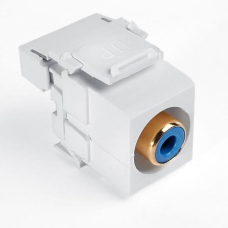 Leviton 40735-RLW QuickPort RCA 110-Type  Blue Barrel  White price history on PriceWatchPro