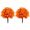 2 Pack Maple Leaf-shaped Decorative Light Fixture-27 Inch-Orange- A1, variant on 1 PCS Fall Pumpkin Artificial Flowers for Outdoors with Ground Stakes,22" UV Resistant Artificial Outdoor Plants with Orange Leaves&Gourds,Autumn Fake Plant for Garden,Halloween & Thanksgiving Decor