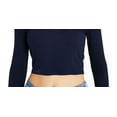 thumbnail image 3 of Tommy Jeans Womens Cut-Out Cropped Pullover Top, 3 of 3