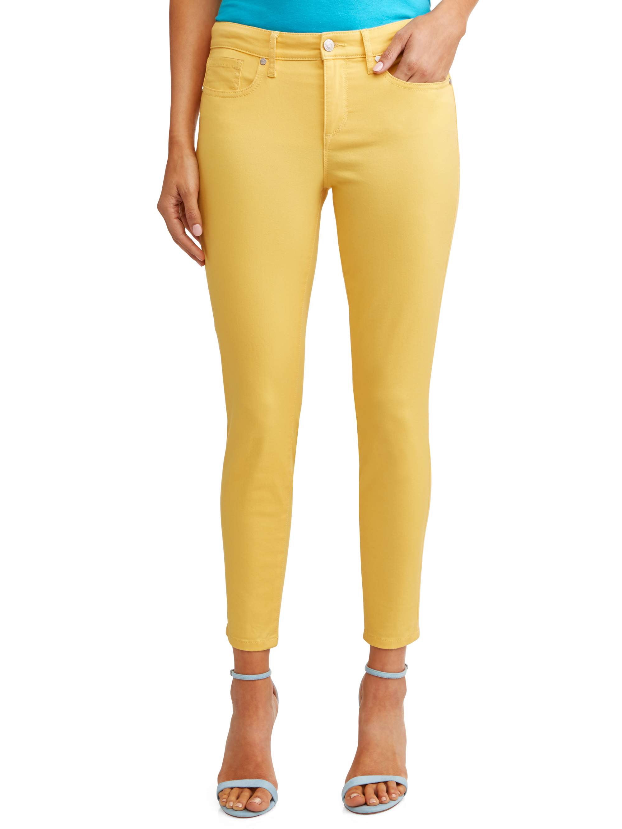 womens mustard jeans