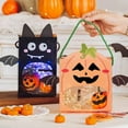 thumbnail image 4 of 4 Pcs Halloween Pumpkin Decorating Stickers, Black Pumpkin Face Stickers Template Make Jack-O-Lantern Face Craft Decals for Halloween Party Trick or Treat Party, 4 of 5