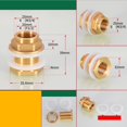 thumbnail image 2 of Conector De De Agua De 2 Piezas Conector De Manguera De Jardín Sin DN20, 2 of 8