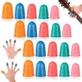 thumbnail image 1 of Eigraketly 20 piezas de puntas de goma, dedal, suministros para guitarra, Protector de agarre, equipo de protección, accesorios de práctica tiro y tiro con, 1 of 6