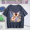 thumbnail image 2 of Floruhand Women's Vintage T Shirts Graphic Tees Summer Short Sleeve Casual Crewneck Basic Tunic Tops Trendy, 2 of 4